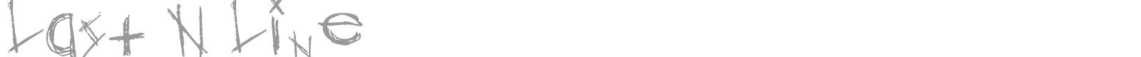 Last N Line font preview